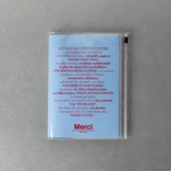 Agenda Merci Oct. 2026 - Déc. 2027 - Bleu Pastel