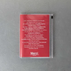 Agenda Merci Oct. 2026 - Déc. 2027 - Rouge