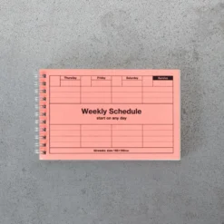Agenda Weekly Schedule - Rose Neon