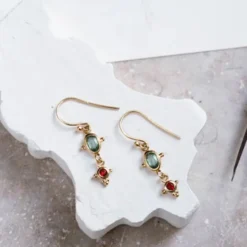 Alix D. Reynis - Boucles d'oreilles Leo - Tourmaline Rouge