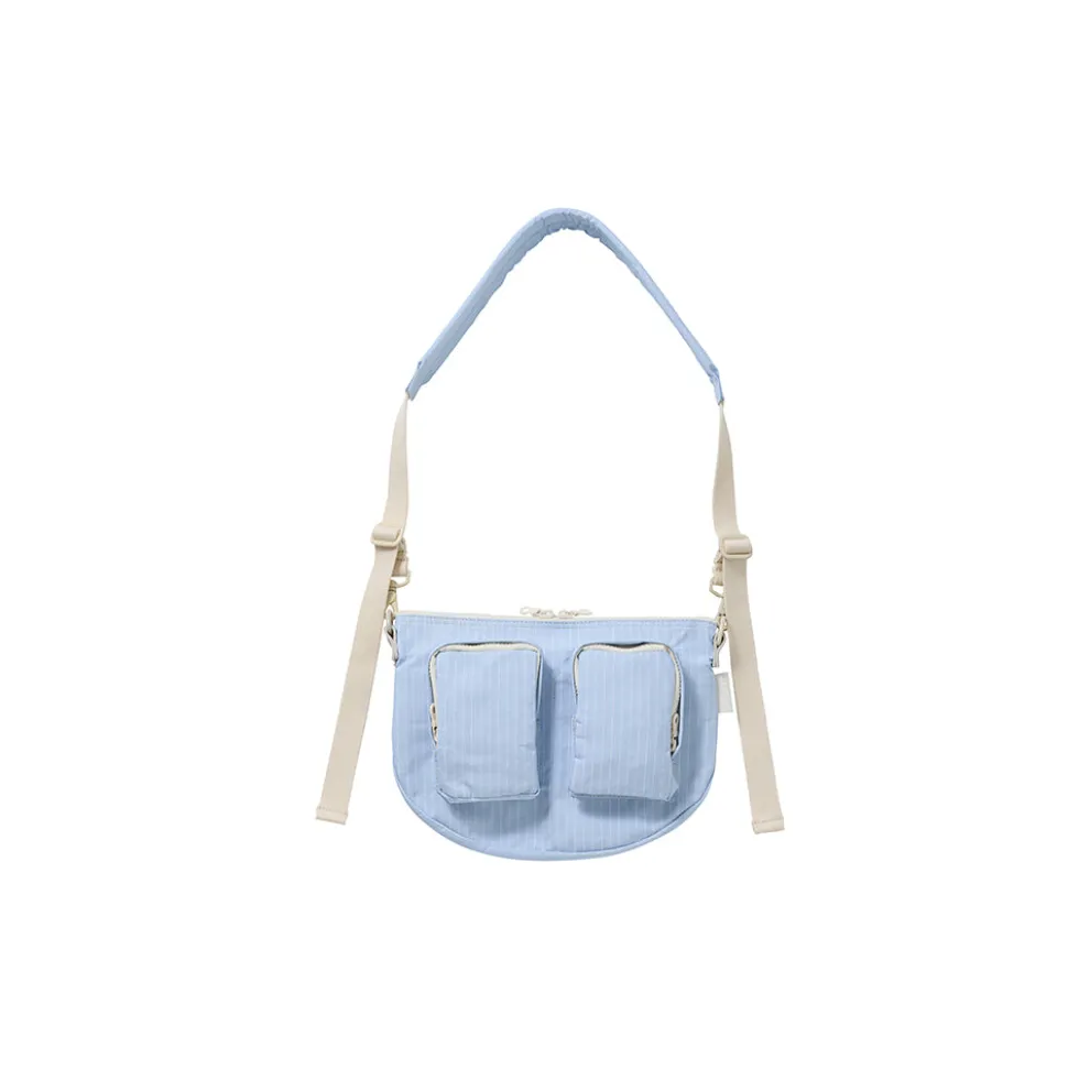 Amiacalva - Sac Cotton Polyester Bodybag S - Bleu Rayé