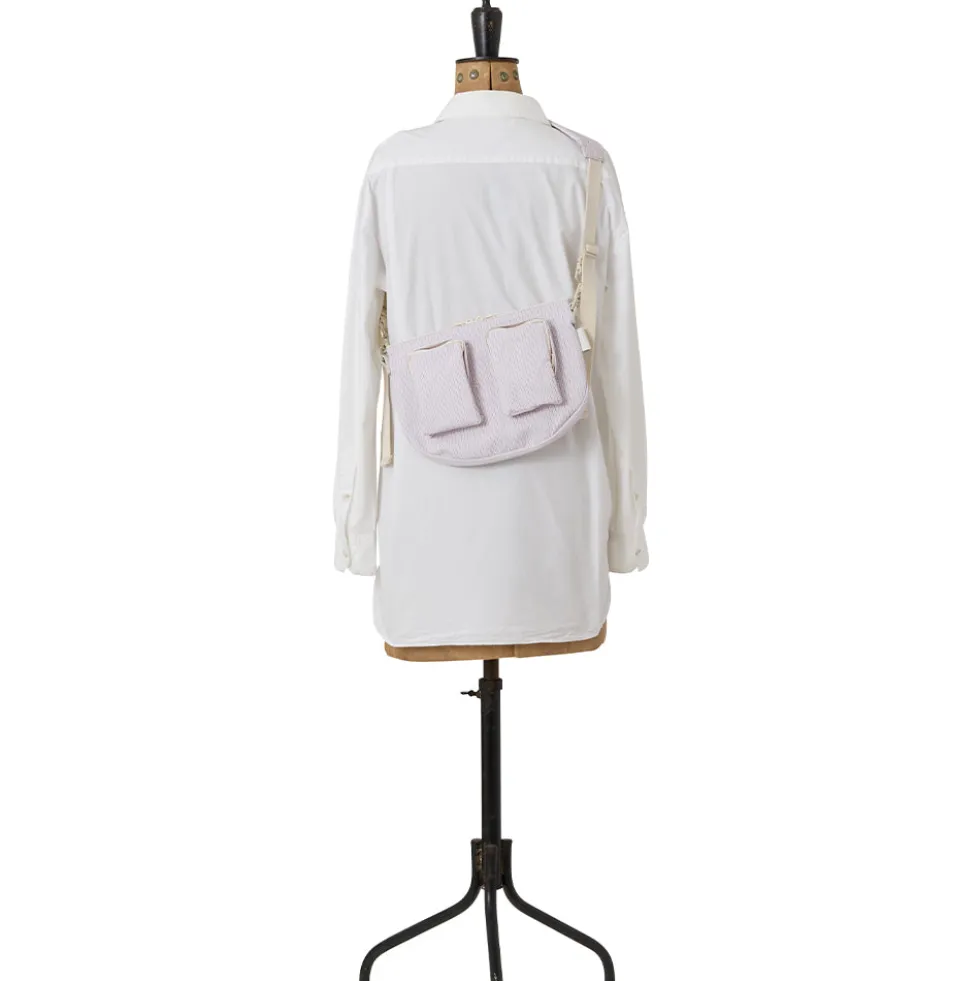 Amiacalva - Sac Cotton Polyester Bodybag S - Rose Rayé