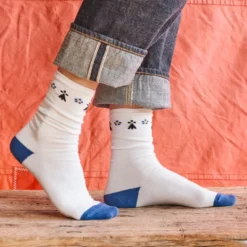Amour Breton x Merci - Chaussettes - Bleu & Blanc