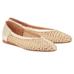 Ancient Greek Sandals - Ballerines Aeropi - Naturel & Platine