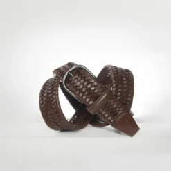 Anderson's - Ceinture tressée - Marron