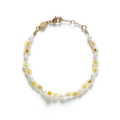 Anni Lu - Bracelet Daisy Flower - Pearl Yellow