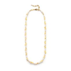 Anni Lu - Collier Daisy Flower - Pearl Yellow