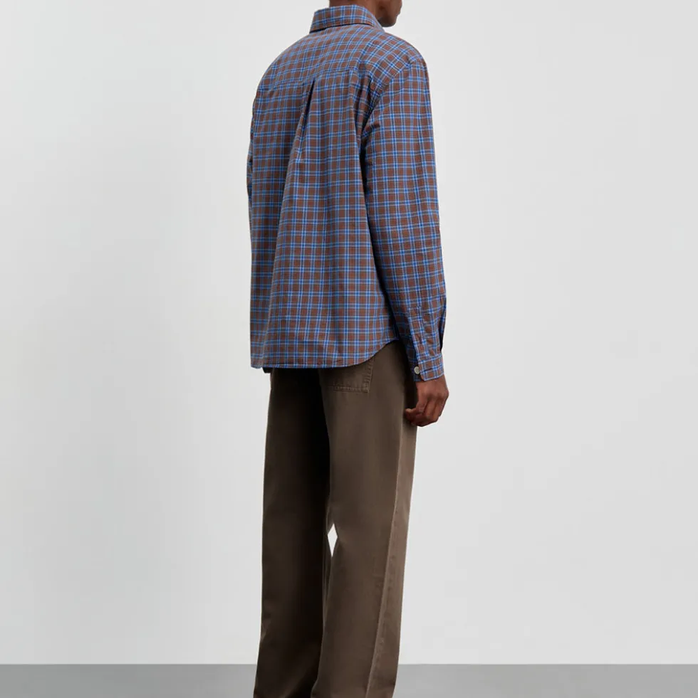 Another Aspect - Chemise 4.0 - Marron Bleu Check