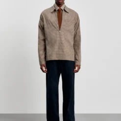Another Aspect - Chemise Zip 1.0 - Khaki Marron Check