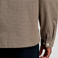 Another Aspect - Chemise Zip 1.0 - Khaki Marron Check