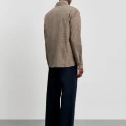 Another Aspect - Chemise Zip 1.0 - Khaki Marron Check