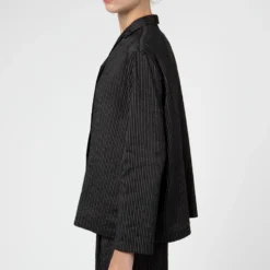 Apuntob - Veste Blazer Rayures - Noir