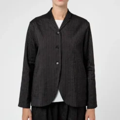 Apuntob - Veste Blazer Rayures - Noir