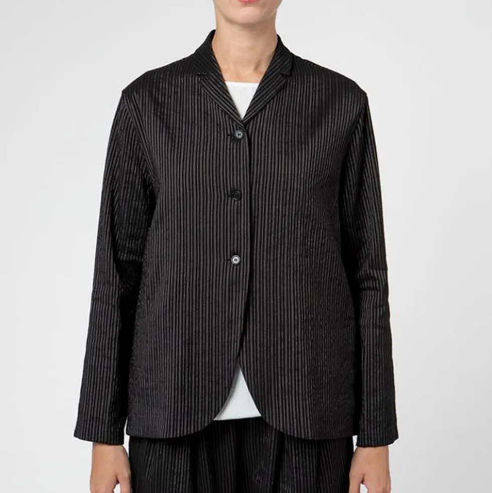 Apuntob - Veste Blazer Rayures - Noir