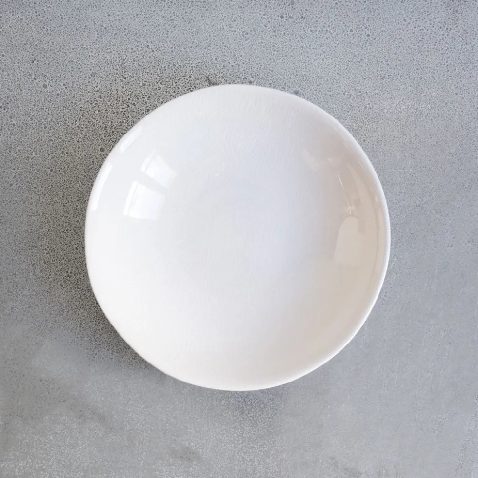 Assiette creuse Maguelone - Craie