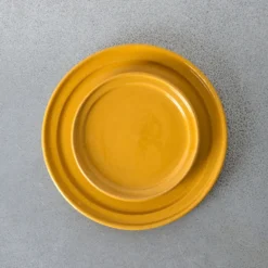 Assiette Dessert Temps - Jaune