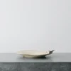 Assiette grande fleur - Blanc Satin