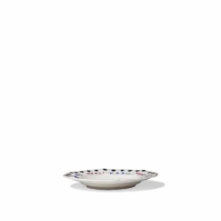 Assiette plate en faïence Merci
