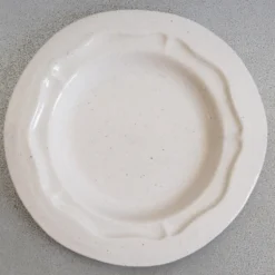 Assiette plate RLF Réféctoire - Sable Brillant