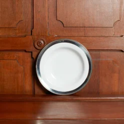 Assiette pour pâtes - Céramique et étain