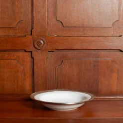 Assiette pour pâtes - Céramique et étain