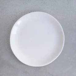 Assiette ronde Maguelone - Craie