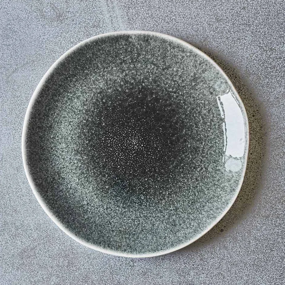Assiette ronde Maguelone - Orage