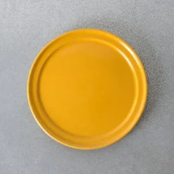 Assiette Temps - Jaune