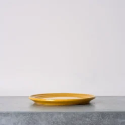 Assiette Temps - Jaune