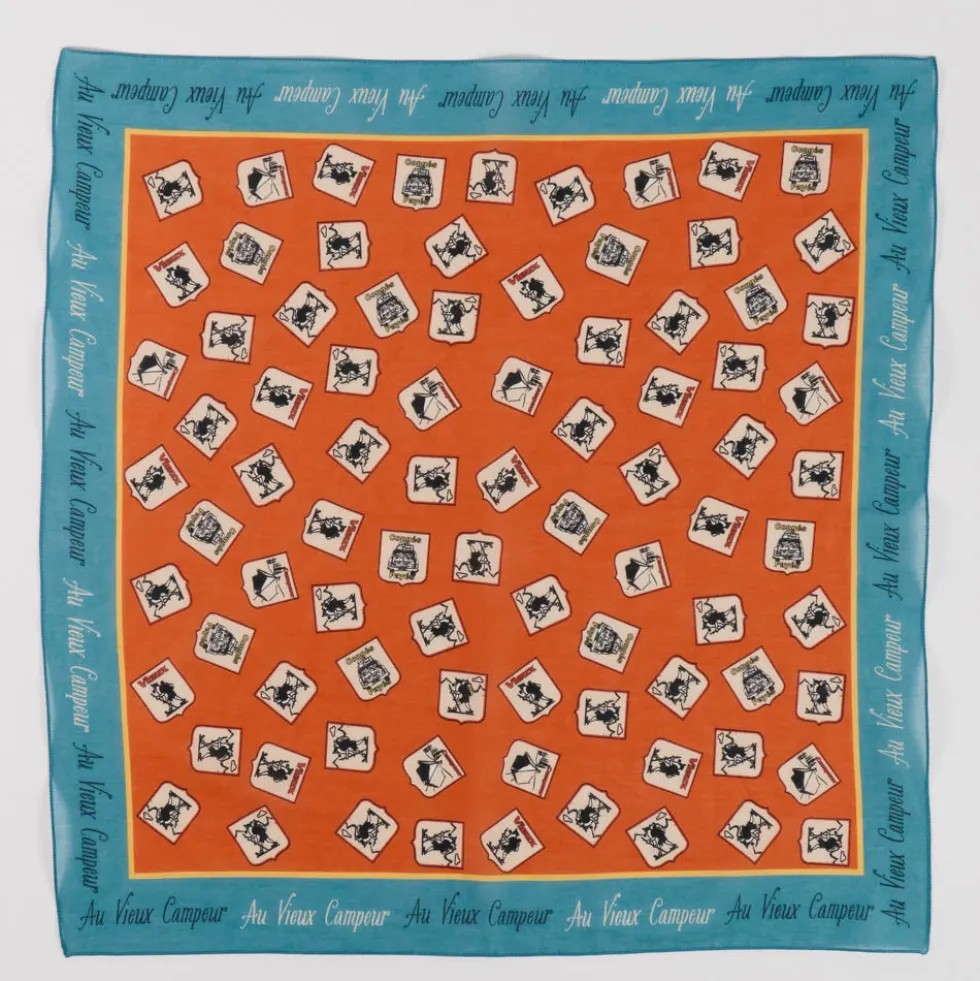 Au Vieux Campeur - Bandana Domi - Bleu & Orange