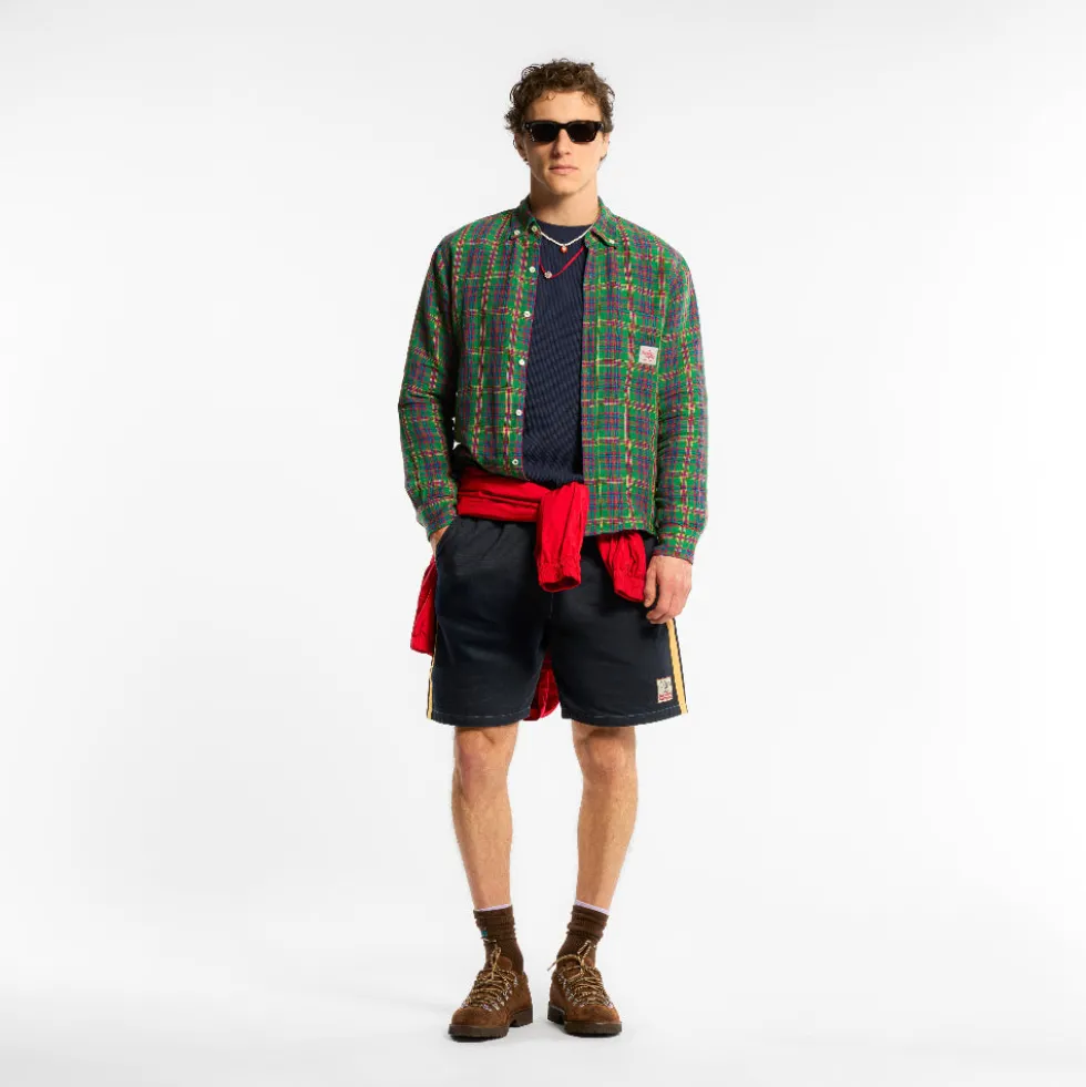 Au Vieux Campeur - Chemise Elmer à Carreaux - Vert Rouge & Bleu