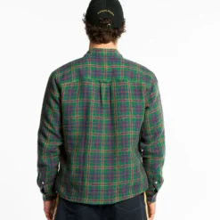 Au Vieux Campeur - Chemise Elmer à Carreaux - Vert Rouge & Bleu
