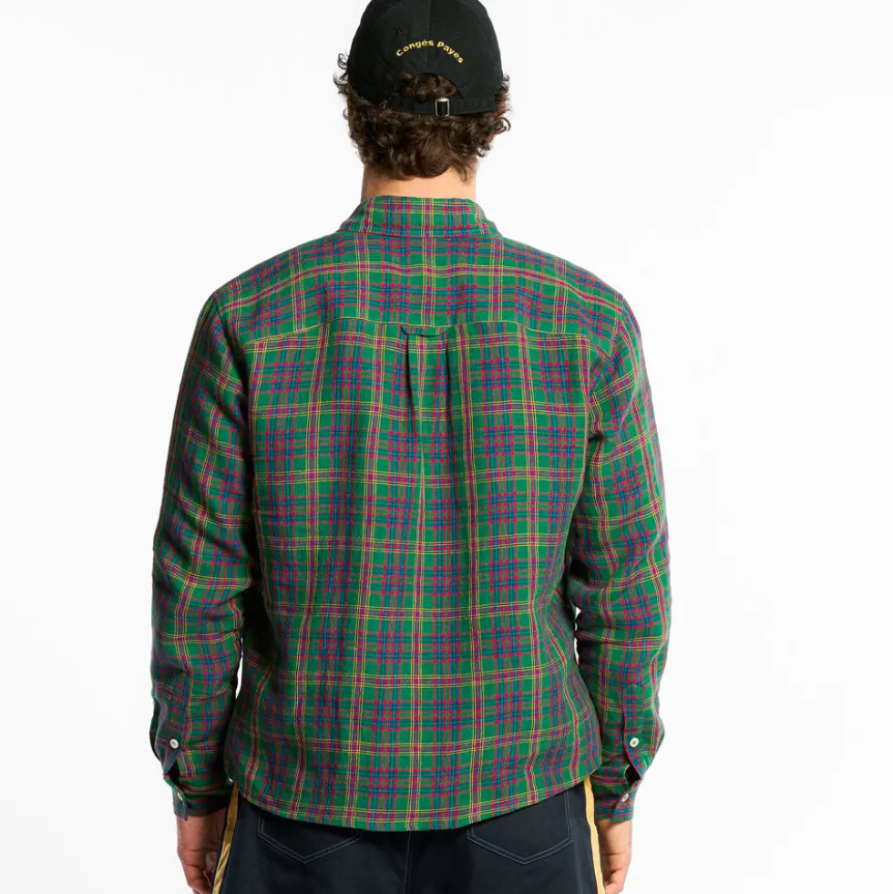 Au Vieux Campeur - Chemise Elmer à Carreaux - Vert Rouge & Bleu