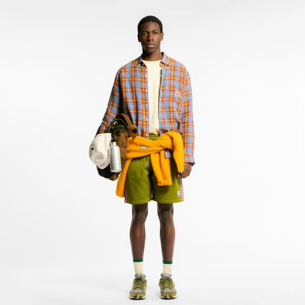 Au Vieux Campeur - Chemise Elmer à Carreaux - Marron Bleu & Jaune