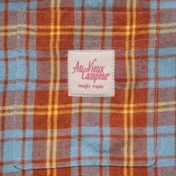 Au Vieux Campeur - Chemise Elmer à Carreaux - Marron Bleu & Jaune