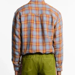 Au Vieux Campeur - Chemise Elmer à Carreaux - Marron Bleu & Jaune