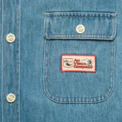 Au Vieux Campeur - Chemise Marcel - Bleu & Blanc