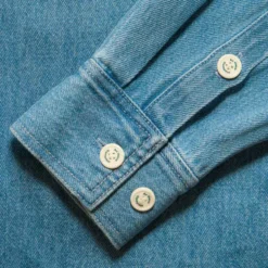 Au Vieux Campeur - Chemise Marcel - Bleu & Blanc