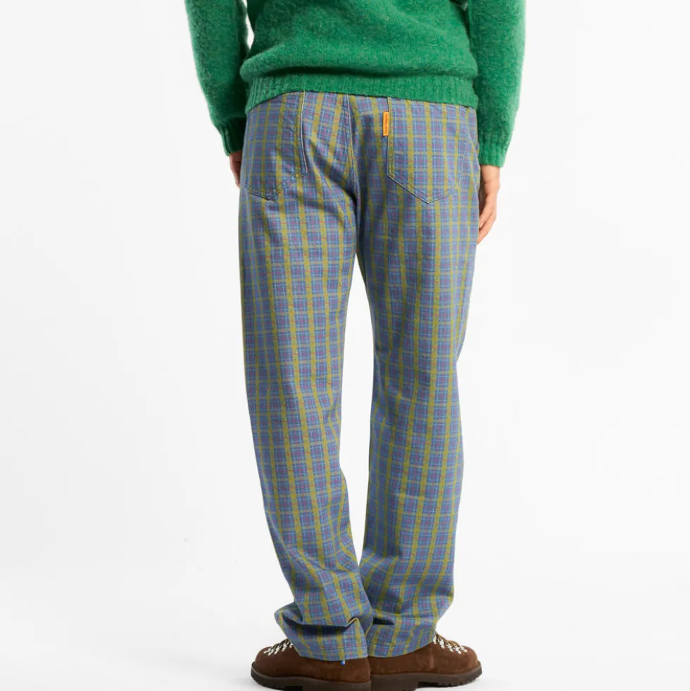 Au Vieux Campeur - Pantalon à carreaux Edgar - Vert Rouge & Bleu