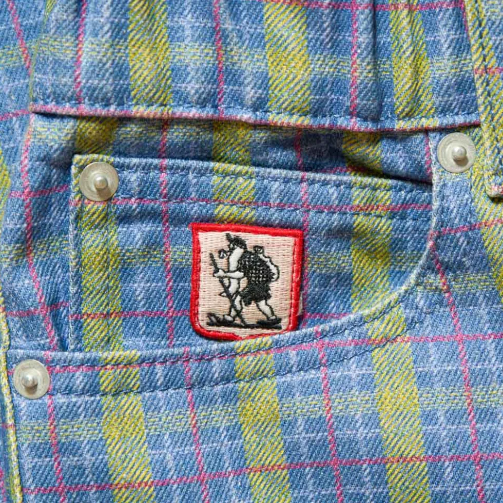 Au Vieux Campeur - Pantalon à carreaux Edgar - Vert Rouge & Bleu