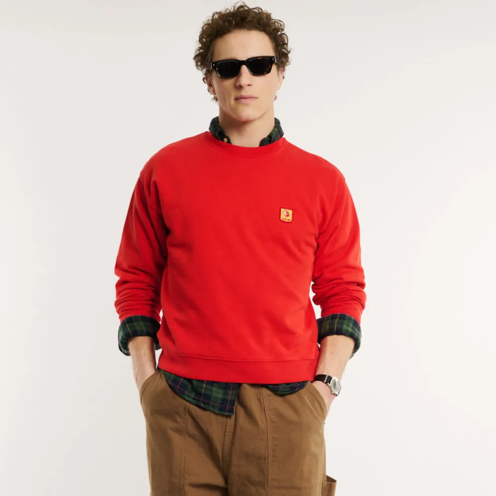 Au Vieux Campeur - Sweat Gaston - Rouge