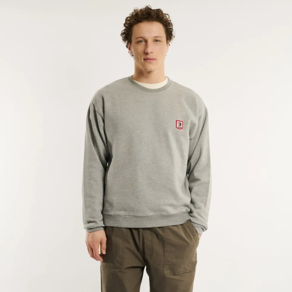 Au Vieux Campeur - Sweat Gaston - Gris Clair