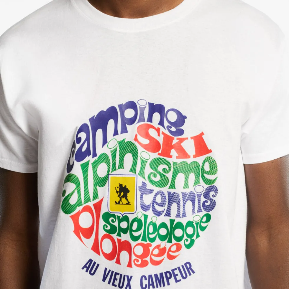 Au Vieux Campeur - T-shirt Manches Courtes Couverture 1968 - Blanc