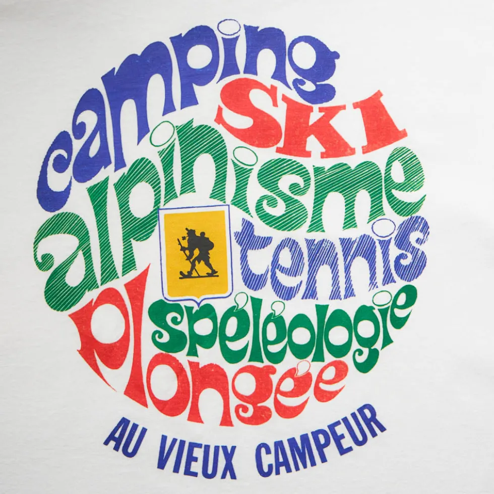Au Vieux Campeur - T-shirt Manches Courtes Couverture 1968 - Blanc