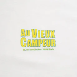 Au Vieux Campeur - T-shirt Manches Courtes Tentes - Blanc