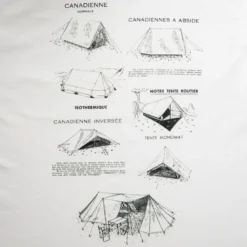 Au Vieux Campeur - T-shirt Manches Courtes Tentes - Blanc