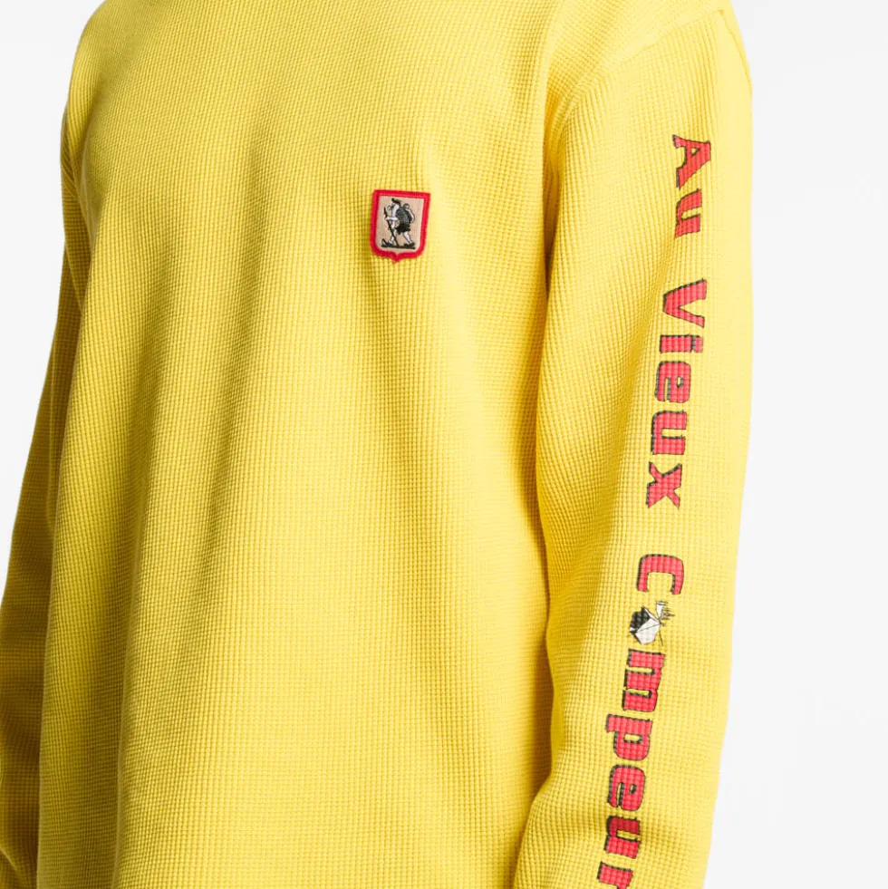 Au Vieux Campeur - T-shirt Manches Longues Aravis - Jaune