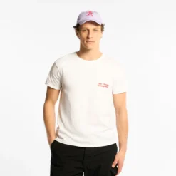 Au Vieux Campeur - T-shirt Manches Courtes Volcans - Blanc