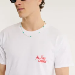 Au Vieux Campeur - T-shirt Montagne - Blanc