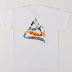 Au Vieux Campeur - T-shirt Montagne - Blanc